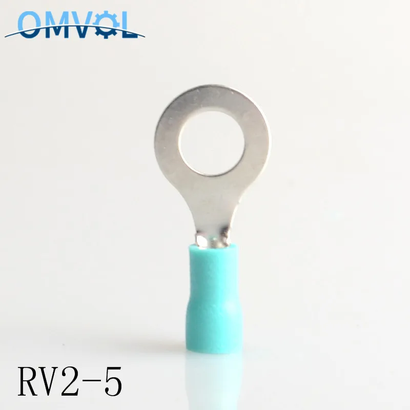 RV2-5 кольцо язык Тип предварительно изолированные клеммы синий