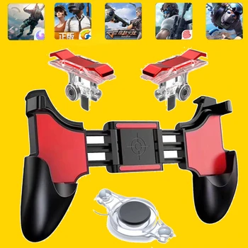 

3 in 1 Gamepad Shooting Game Controller For PUBG Mobile Trigger Fire Button L1R1 Shooter Controller Joystick Aim Key Position CN