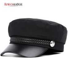Новая высококачественная повседневная Военная кепка мужская и женская хлопоковый берет кепки с плоским козырьком Кепка tain бейсболка винтажная Черная Спортивная мужская шапка