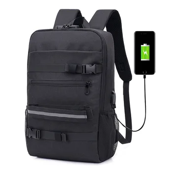 

Women Men Black Backpack Fashion Casual Usb Charging 15 Inch Laptop School Bag Waterproof Female Anti Theft Travel Business