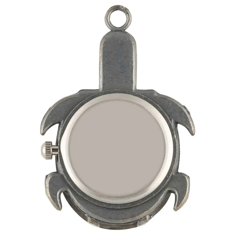 Творческий черепаха форма, карманные наручные часы мужские высококачественные бронзовые корпус из сплава мужской кулон часы детский