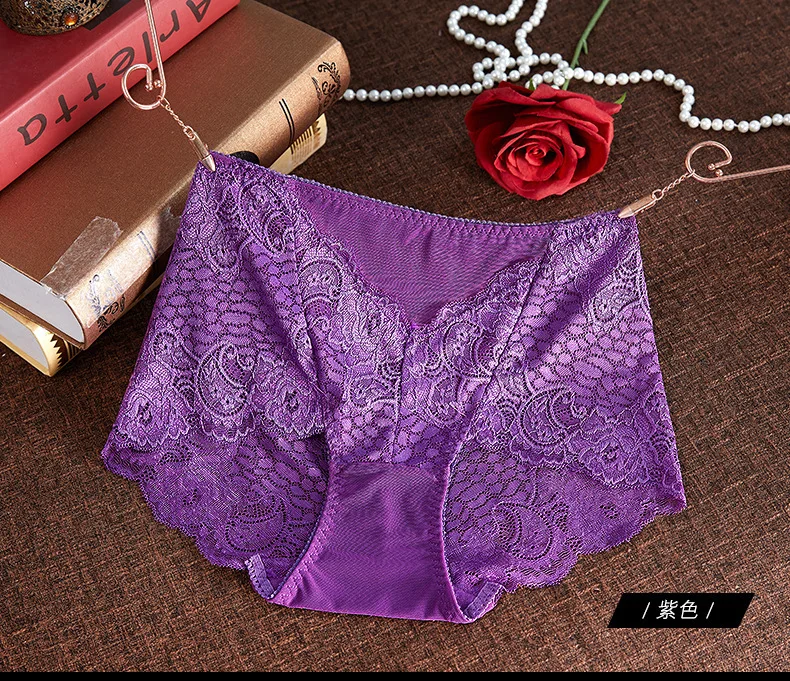 High Waist Lace Women Underpants Sexy Temptation Hollow Out Panties