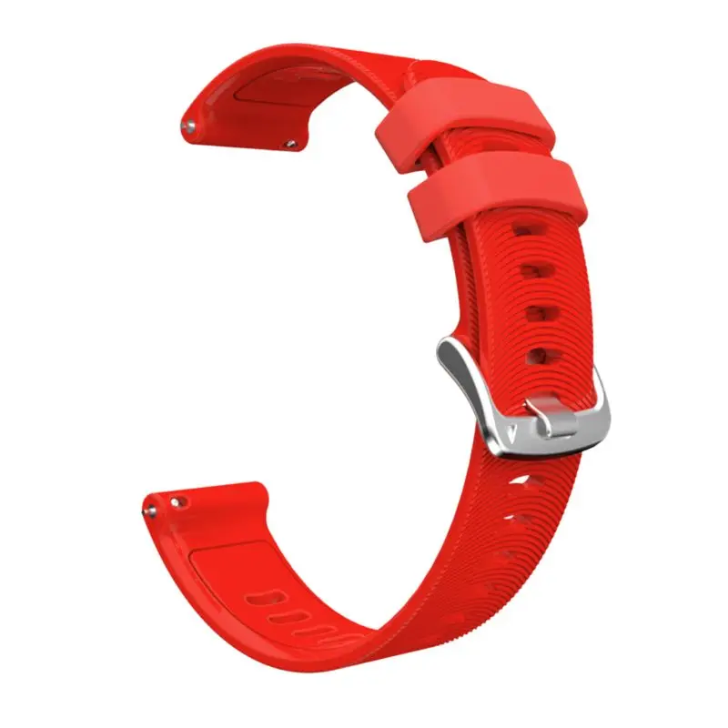 Красный 20 мм наручные силиконовые часы ремешок для GArmin Forerunner 245 245M 645 huawei 2 - Цвет ремешка: Красный