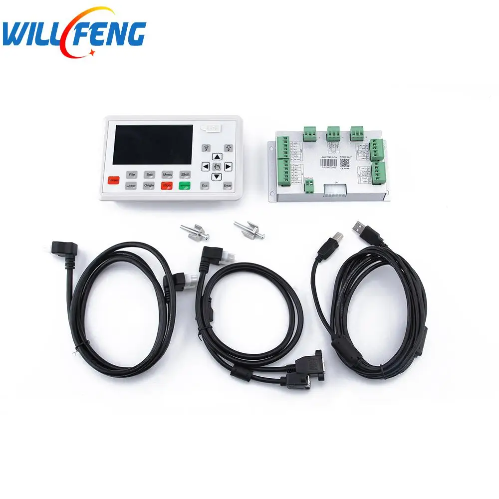 Лазерный механический контроллер Will Feng 1600x1200 мм 100 Вт AWC708S двигатель DIY сборка CNC Co2