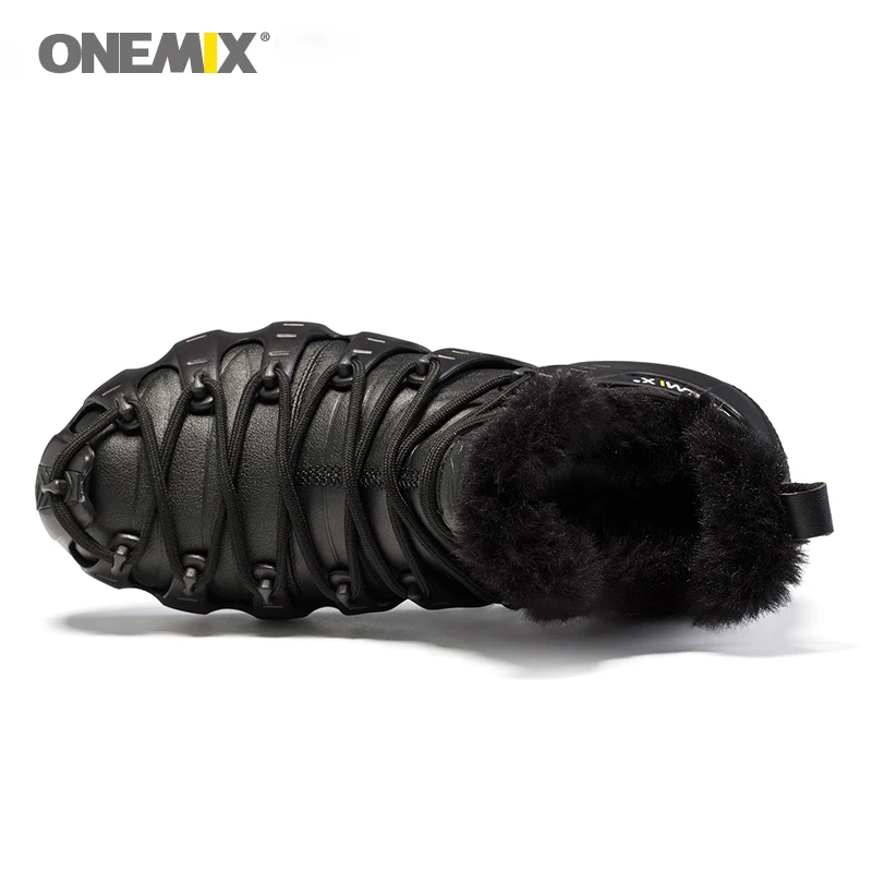 ONEMIX Man Warm Roma Winter Boots All Match Sport Outdoo Outdoor Trekking Shoe No Glue Sneakers Trends Trainers Walking Sneakers
