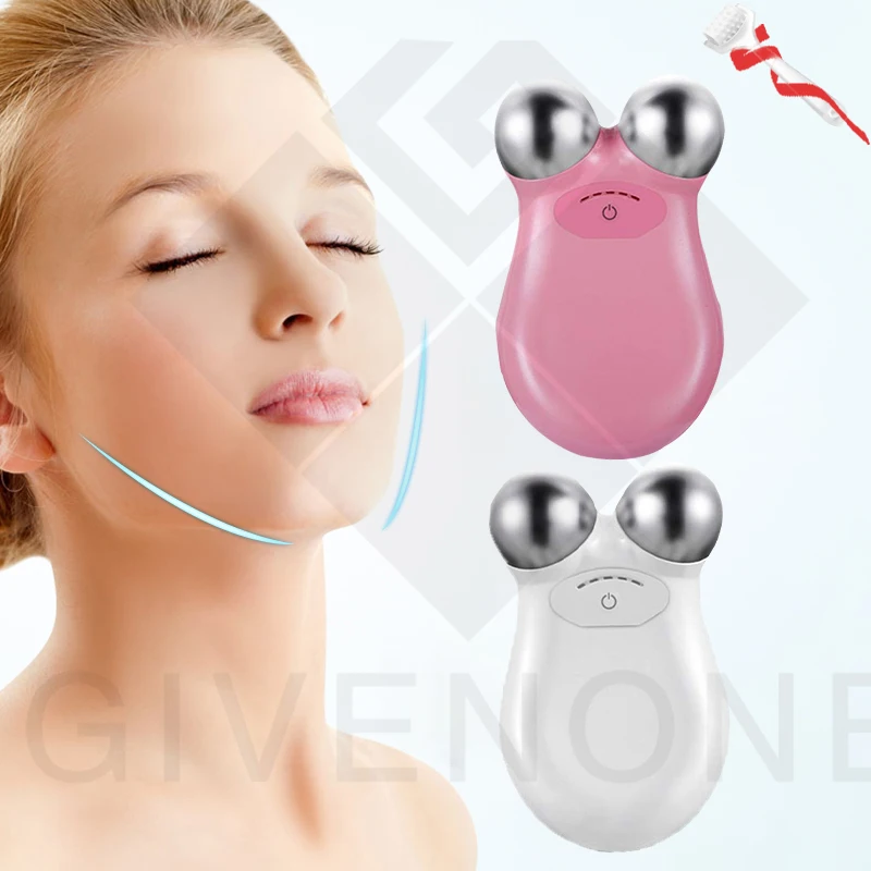 

Mini Microcurrent Face-Lifting Machine Facial Beauty Firming Skin V-Shaped Portable Micro Current Electric Facial Massager