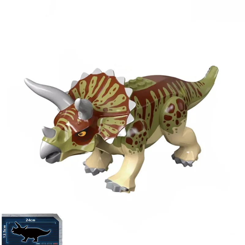 

2019 Jurassic World Park Raptor Dinosaurs Spinosaurus Baryonyx Triceratops Building Blocks Bricks Education Toys For Children