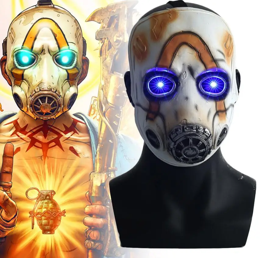 Горячая Игра Borderlands 3 Psycho»(«милый чудак» Косплэй Маска Из Латекса светодиодный светильник для взрослых реквизит костюм вечерние Хэллоуин Нарядное вечернее платье для дня рождения, платье