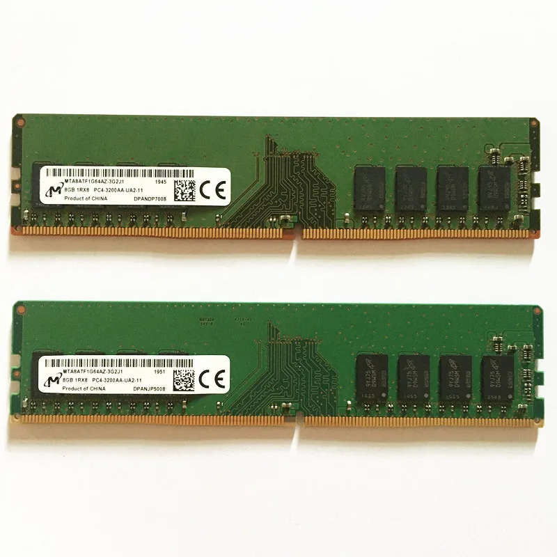 5x Micron 8GB DDR4 RAM 1RX8 PC4 2666V SA2 11 2666 MHz 1.2V (Gebraucht) In Sargans F&uuml;r CHF 35