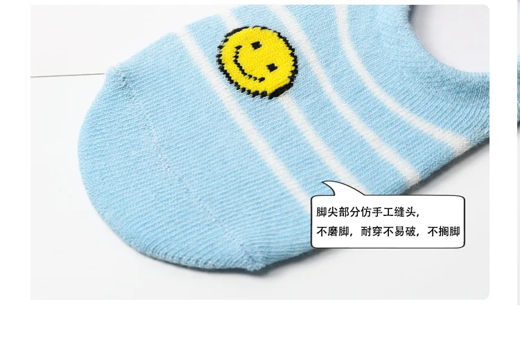 Children's Socks New Style Head with Same Color Liner Mesh Boat Socks Japanese And Korean Style Cotton Children's No-show S