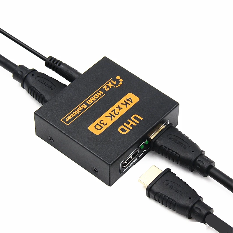 Переключатель Trumsoon HDMI сплиттер 1x2 адаптер 4K 1080p коммутатор 1 в 2 выхода для ТВ