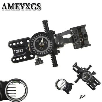 

1pc Archery 5pin Compound Bow Bow Sight Aluminum Alloy Easy to Adjust Sturdy Durable Hunting Shooting Bow and Arrow Accessories