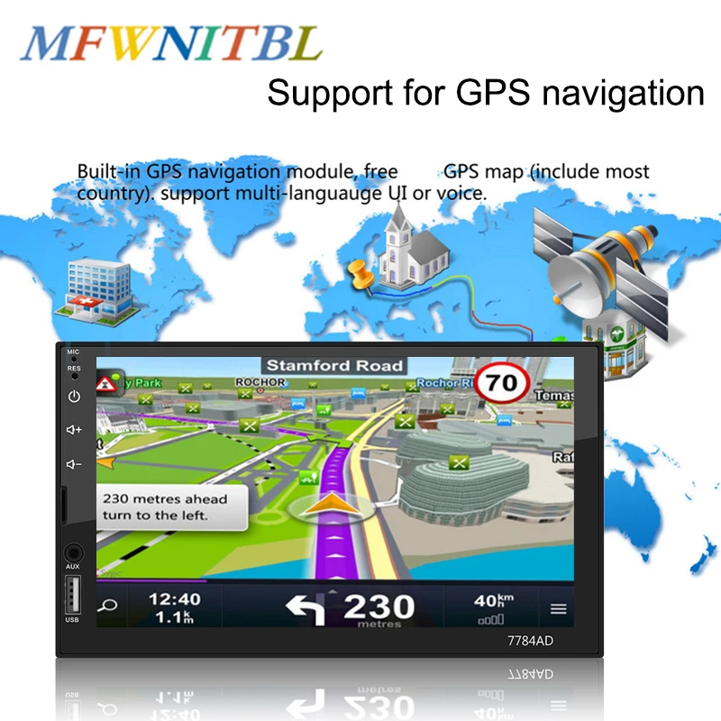

LTBFM 7''HD 2 Din Radio Car Android GPS Navigation Bluetooth Car Stereo Autoradio MP5 Video Player Touch Screen Autoradio Camera