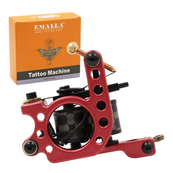 

New 10 Wrap Coils Tattoo Machine gun maquiagem Tattoo Machines Tatoo Gun Steel Tattoo Frame cane For Shader Free shipping