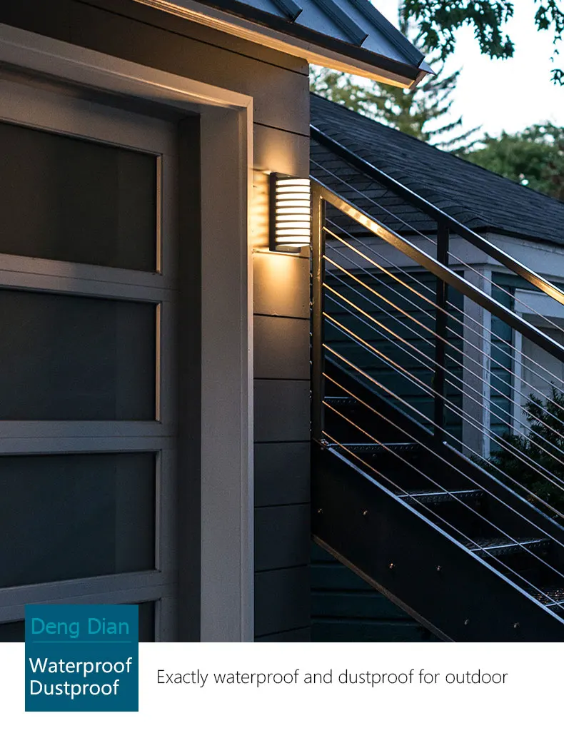 MYMODELUX 8 Вт Открытый водонепроницаемый настенный светильник современный настенный светильник для ванной комнаты с LG светодиодный светильник для дома и сада