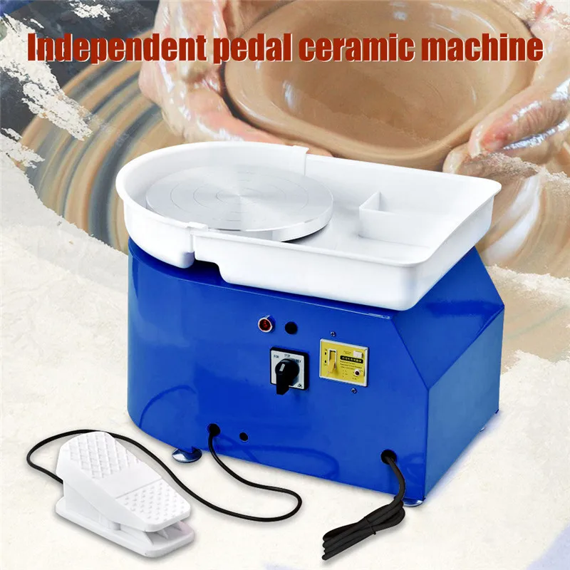 

25CM 350W Electric Pottery Wheel Machine Ceramic Work Clay Art Craft Suitable for School Teaching Pottery Bar and Home Use