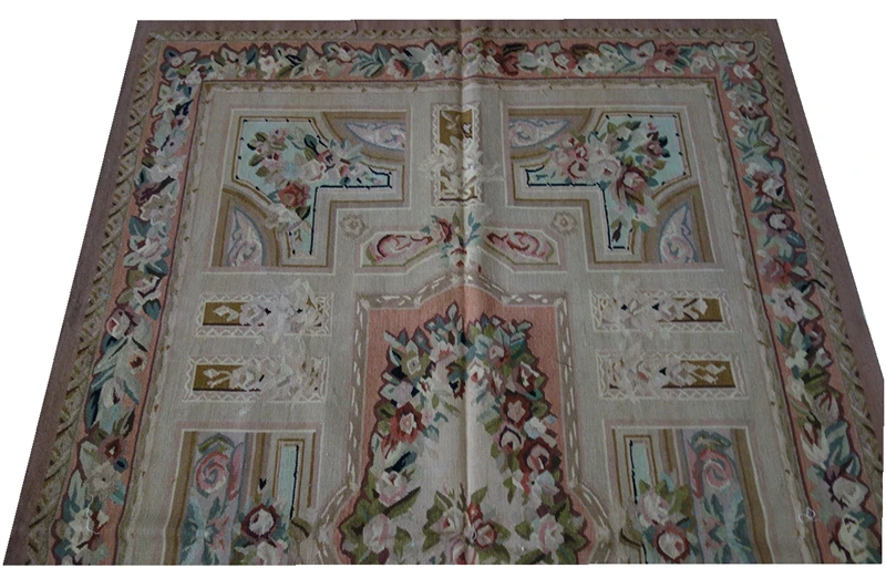 Шерстяной Французский aubusson ковер винтажная панель антикварная 19 век список