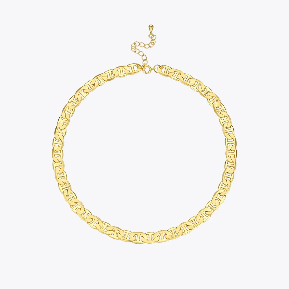 Ожерелье с полыми звеньями ENFASHION P203147 колье золотистого цвета в рождественском