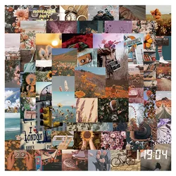 Outdoor Hills Scenery PVC Graffiti Sticker Aesthetic Notebooks Scrapbooking Accessories Phone Child Sticker Flakes 56PCS