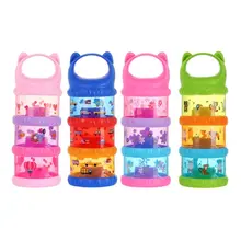 3 Слои Портативный Детские Еда ящик для хранения сухого молока Коробки Дети Ясельного возраста молочный контейнер DXAD