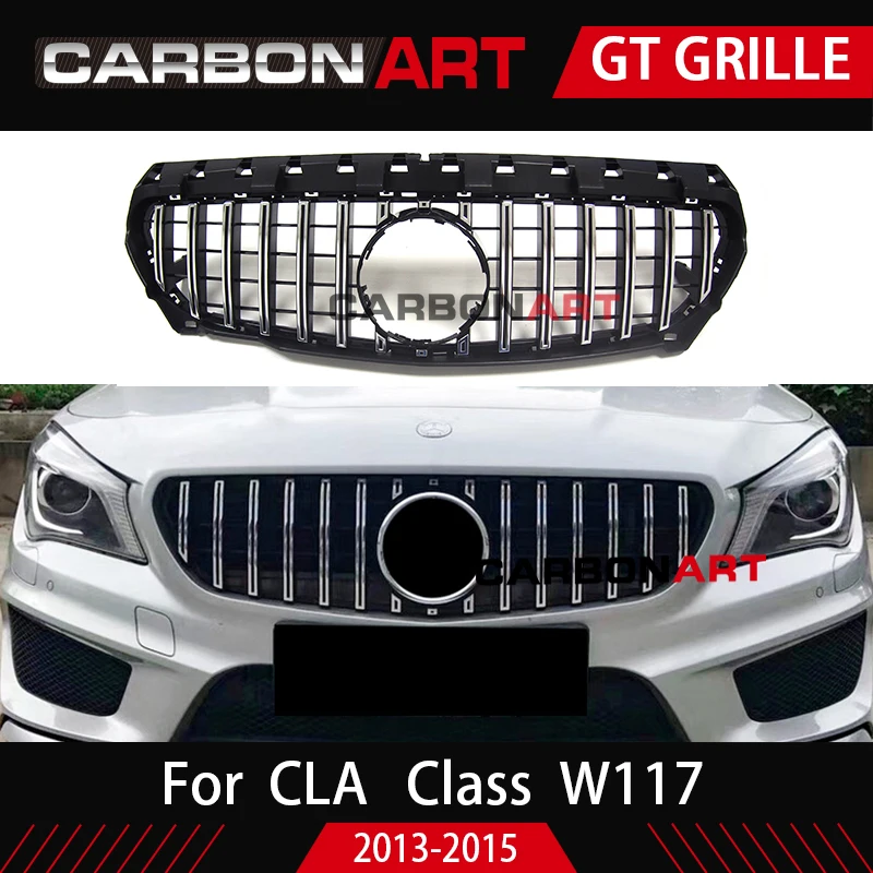 Решетка CLA W117 GT style для MB передняя решетка Class C117 CLA200 220 CLA260 300 2013 2015 решетка|Гоночные