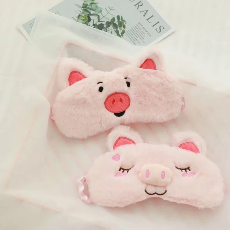 1-Pc-Kawaii-Pig-Eye-Mask-Cartoon-Sleeping-Mask-Plush-Eye-Shade-Cover-Blindfold-Eyeshade-Hairband