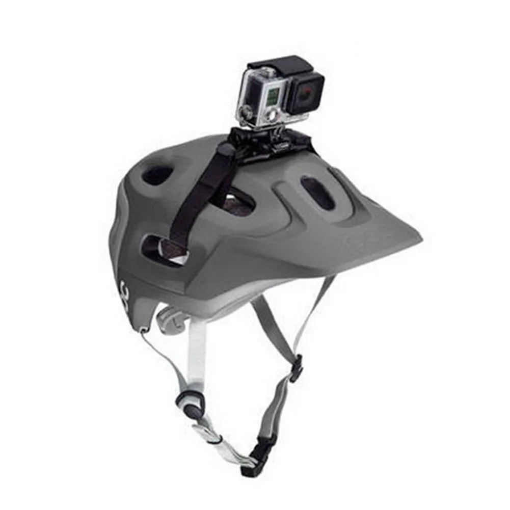 Video Black Bicycle Durable Vented Adjustable Belt Accessories Sports Camera Adapter Helmet Strap Easy Install Action For GoPro |