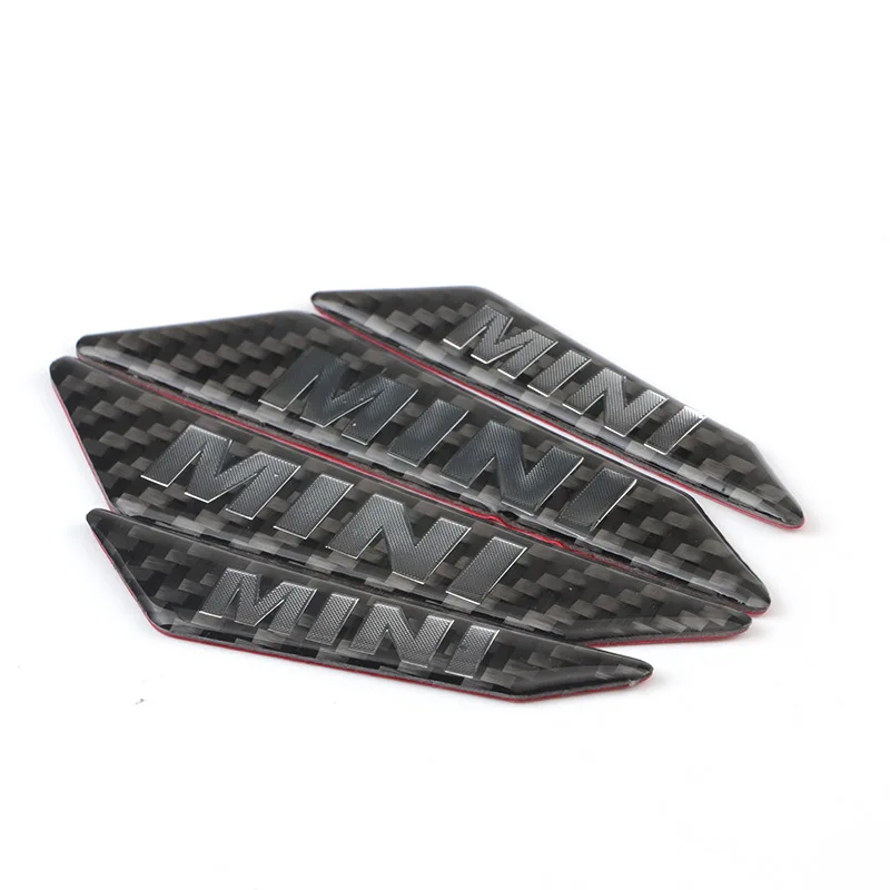 Car Styling For Mini Cooper S One d JCW F55 F56 F54 F60 Door anti-collision sticker Cover Bumper Accessories Ornament - Название цвета: type C 4pc