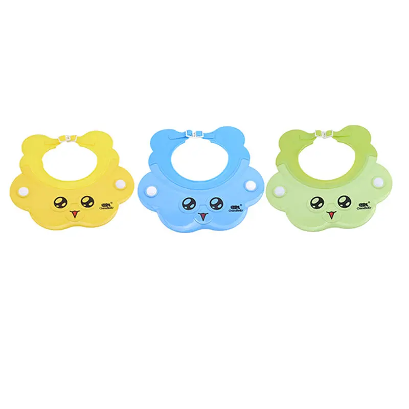 Chapéu de Banho Ajustável do Bebê do Banho do Bebê do Tampão do Champô do Silicone Proteção da Orelha Silicone Quente Sofry do 4 Touca p xampu