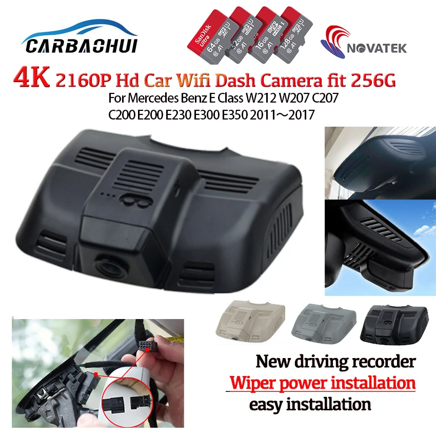 2K 4K 2160P Wifi Car Dvr Dash Cam Rear Camera for Mercedes Benz C Class  w203 w204 E Class w211 w212 GLK X204 Dashcam No Wiring - AliExpress