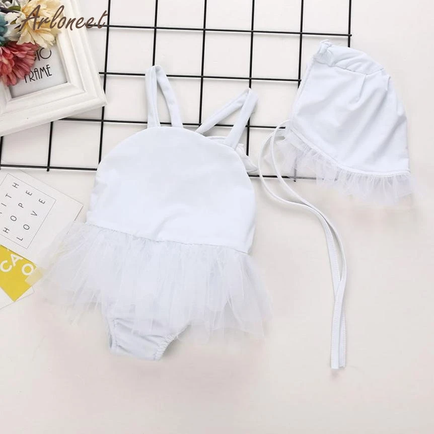 FASHION Toddler Kids Baby Girls Tankini Bikini Swimwear Swimsuit Bathing Suit+Hat Set Baby Sets Oct 7.20