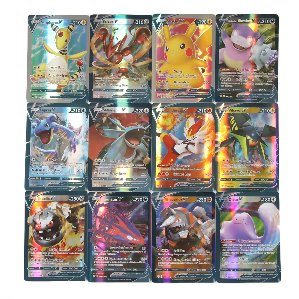 50-300 Pcs Pokemon Card Shining TAKARA TOMY Cards Game TAG TEAM VMAX GX V MAX Battle Carte Trading Children Toy