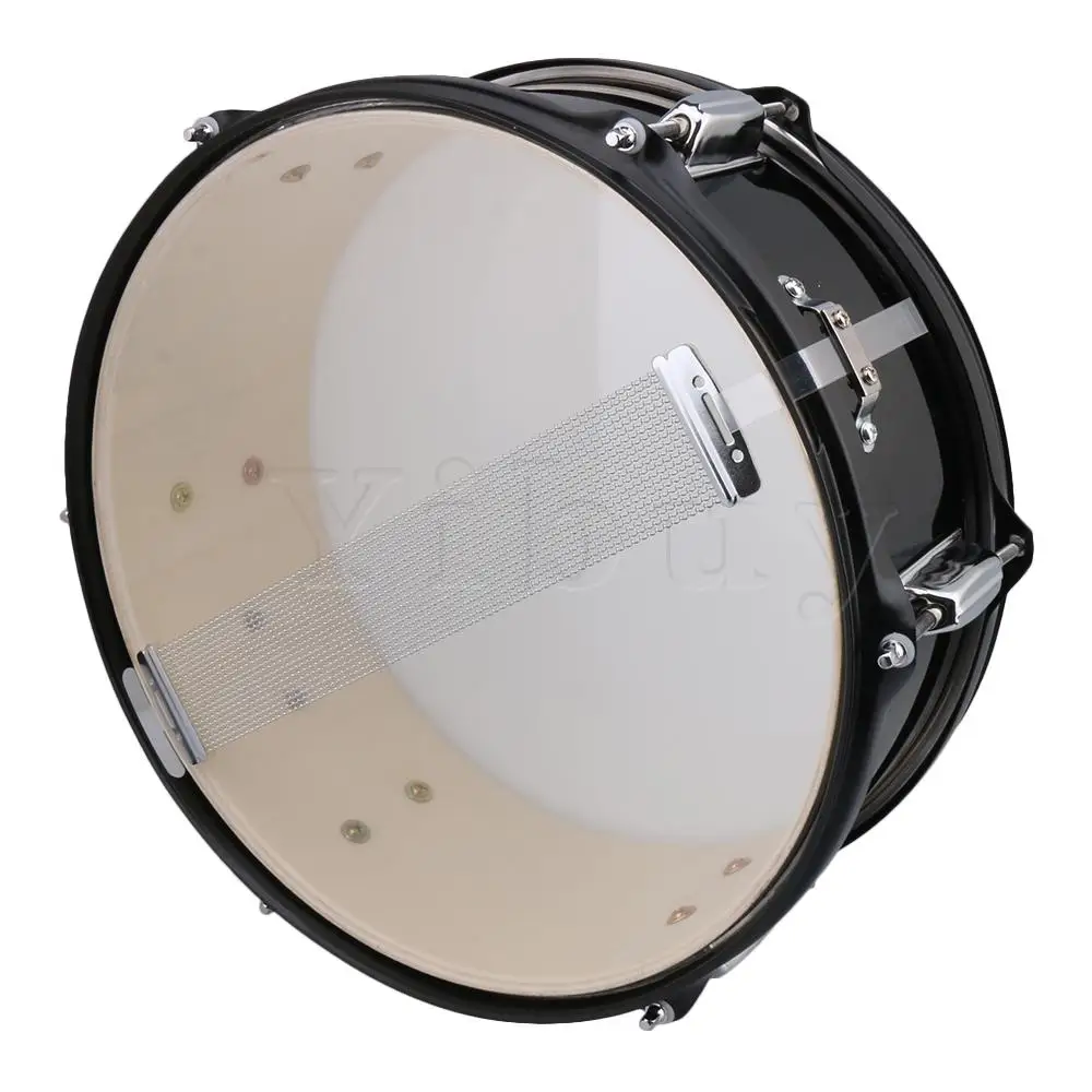 Черный барабан Snare из нержавеющей стали 14 дюймов музыкальный инструмент