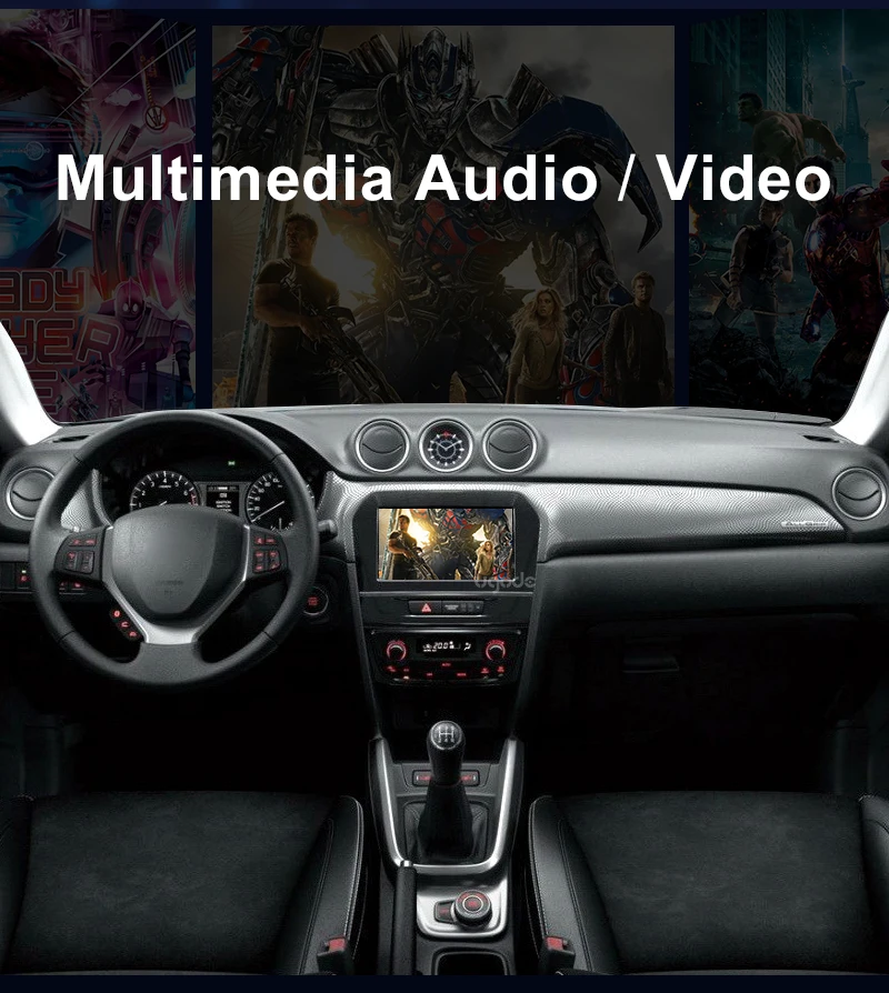 Ugode Автомобильный мультимедийный плеер Android OS 9 дюймов gps Навигация экран монитор Bluetooth для Suzuki Grand Vitara