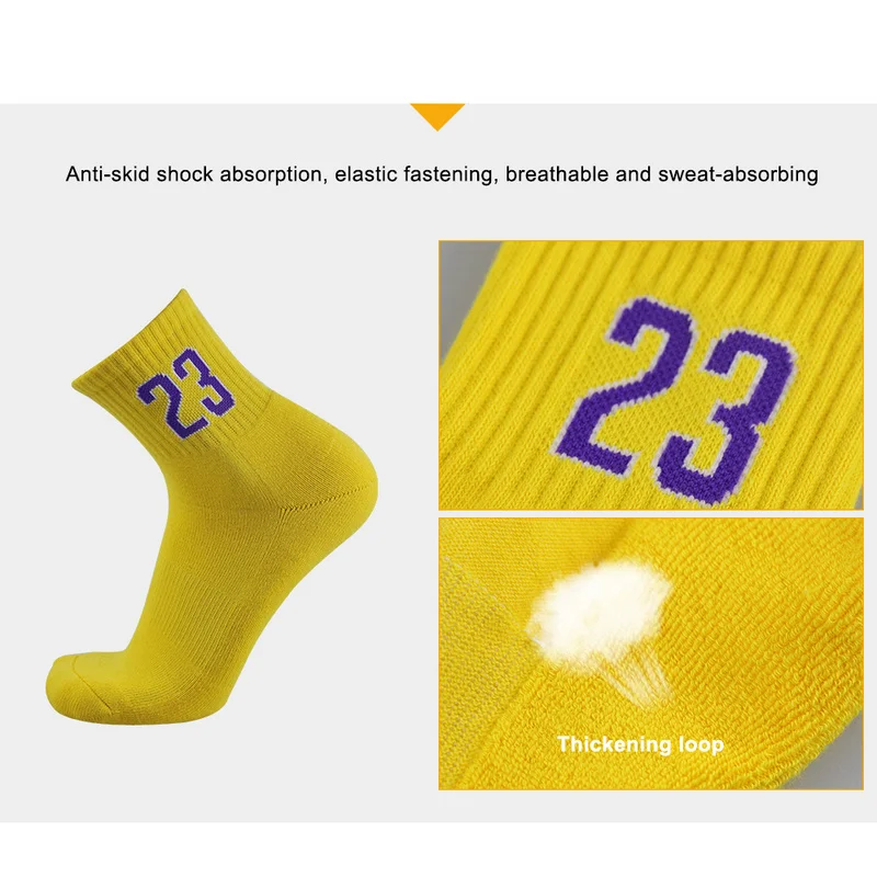 UP GRADE Super Star Basketball Socks Elite Thick Sports Socks Non-slip Durable Skateboard Towel Bottom Socks Stocking