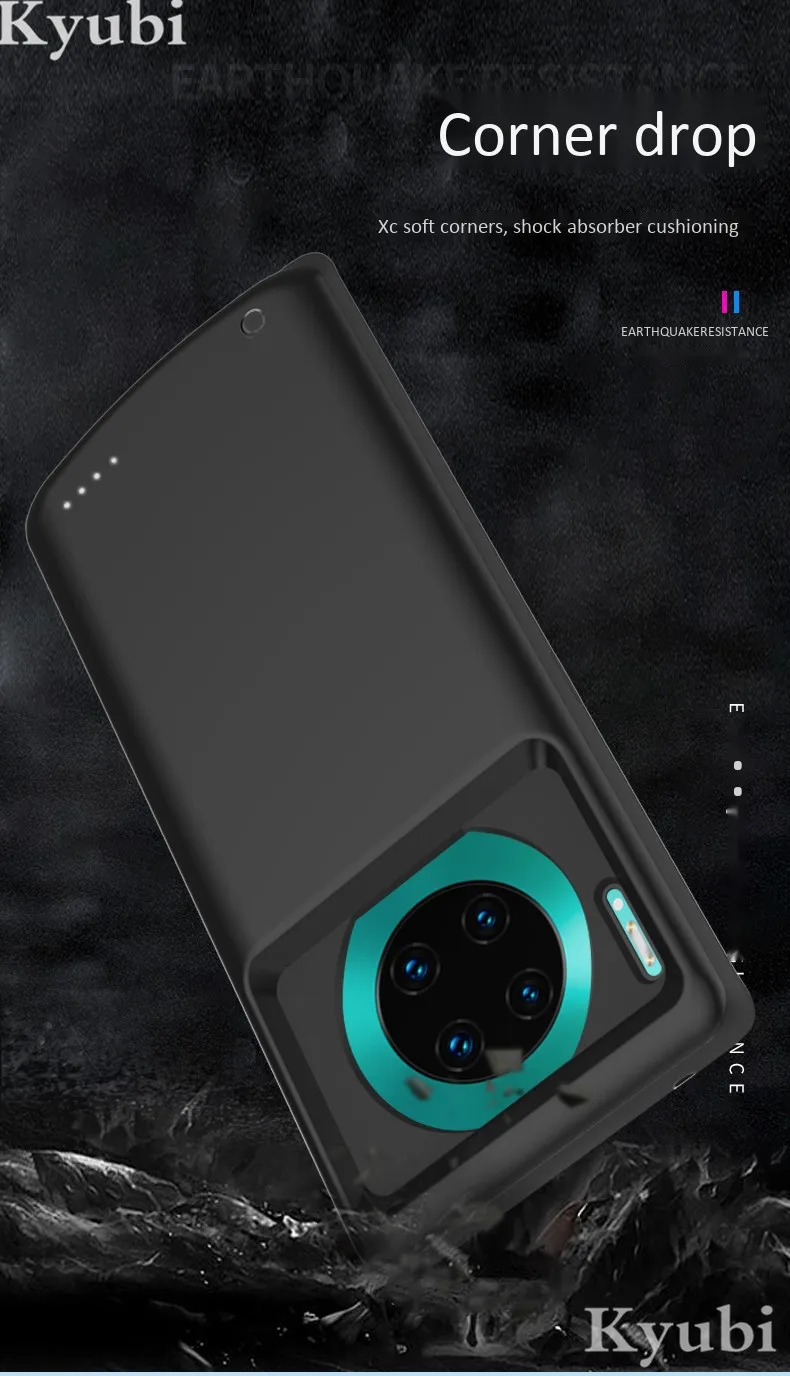 6800 мАч высокое зарядное устройство для huawei mate 30 Pro внешняя портативная беспроводная зарядка для huawei mate 30 роскошный
