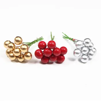 

100Pcs Christmas Red Pearl Cherry Xmas Gift Box Decor Christmas Tree Decorations Kerst Decoratie Navidad 2020 Natale Decorazioni