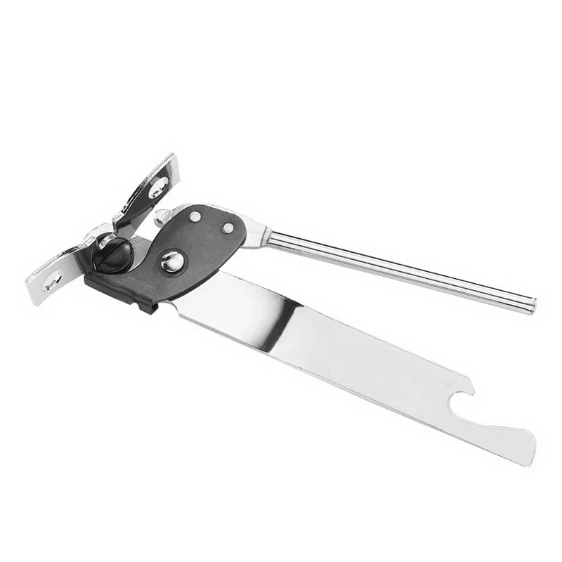 Silver 1 шт. Профессиональный Эргономичный ручной консервный нож кухонные инструменты ручной открывалка из нержавеющей стали Боковая резка ручной консервный нож - Цвет: Silver
