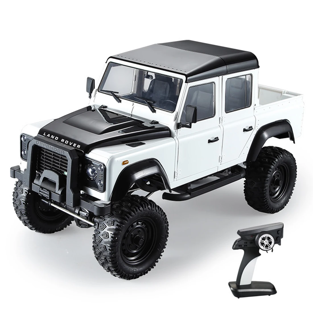 

Double E E102 1:8 2.4G 4WD 2-Speed RC Pickup Truck Crawler Vehicle Model - RTR White