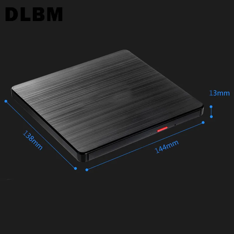 Внешний DVD проигрыватель USB 3 0 RW тонкий рекордер портативный оптический привод