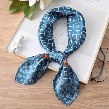 

Lady Hari Silk Square Scarf Print Designer Bandana Women Neck Scarfs Shawls and Wrap Fashion Female Cravat Accessories Summer