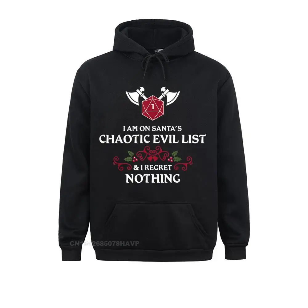 Santa's Chaotic Evil List Dungeons RPG D20 Funny Christmas T-Shirt__97A1953 Casual Summer/Autumn  Men Hoodies Sportswears Oversized Long Sleeve Sweatshirts Santa's Chaotic Evil List Dungeons RPG D20 Funny Christmas T-Shirt__97A1953black