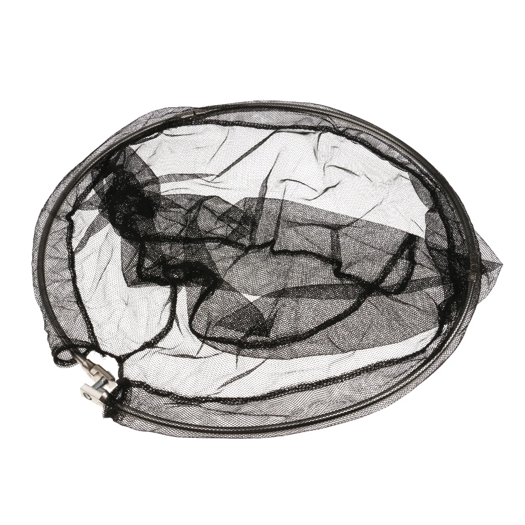 40cm Folding Stainless Steel Frame Fishing Brail Landing Net Hand Nets for 8mm Screw Fishing Accessories