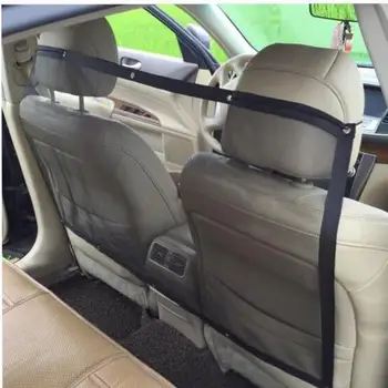 

Car Pet Isolation Net Block Barrier Partition Screen Pet Barrier Mesh Front Seats Back Guard Safety Oxford Net Blocks 115x62cm