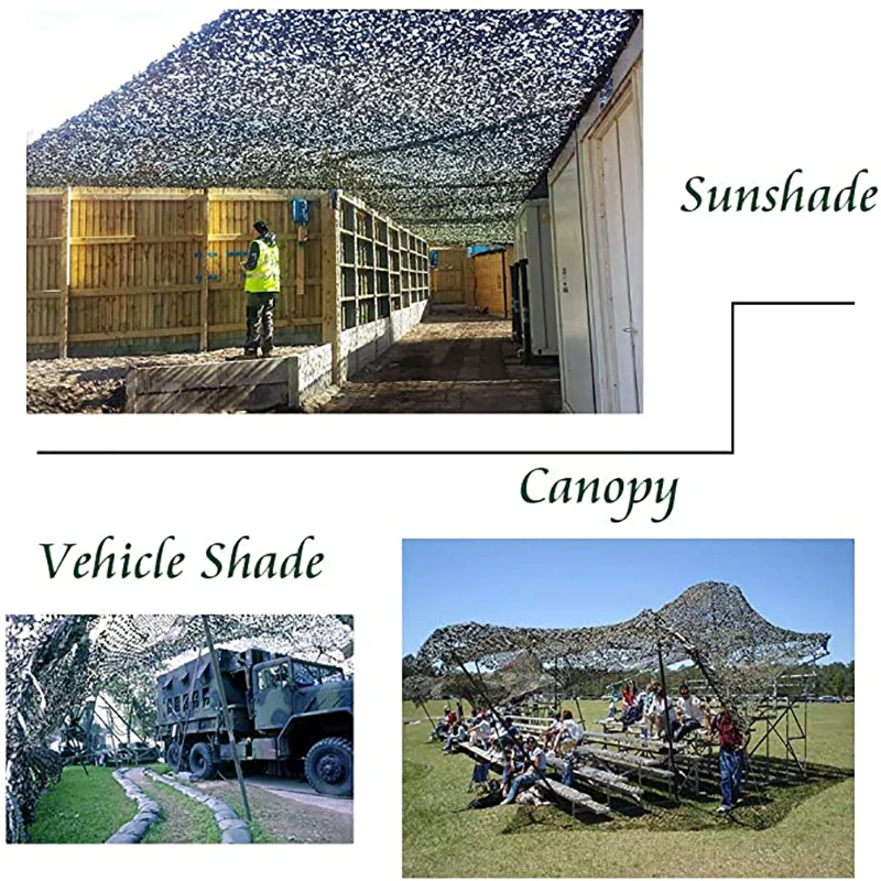 Camo Netting 2*3 4 5 3*3 4 6 7 9 10 13 16 ft Sun Shade Decoration Camouflage Net Sunshade Camping Shooting Hunting Net Mesh sunshade net camouflage netting