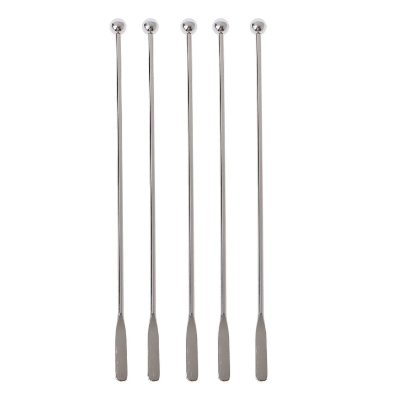 5Pcs 7.5" Stainless Steel Reusable Epoxy Resin Mixing Sticks Resin Tools Coffee Beverage Drink Stirring Stirrers Tools