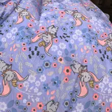 50x180 см слон Дамбо детская мягкая хлопчатобумажная трикотажная ткань с принтом вязаная трикотажная ткань для изготовления хлопковой одежды