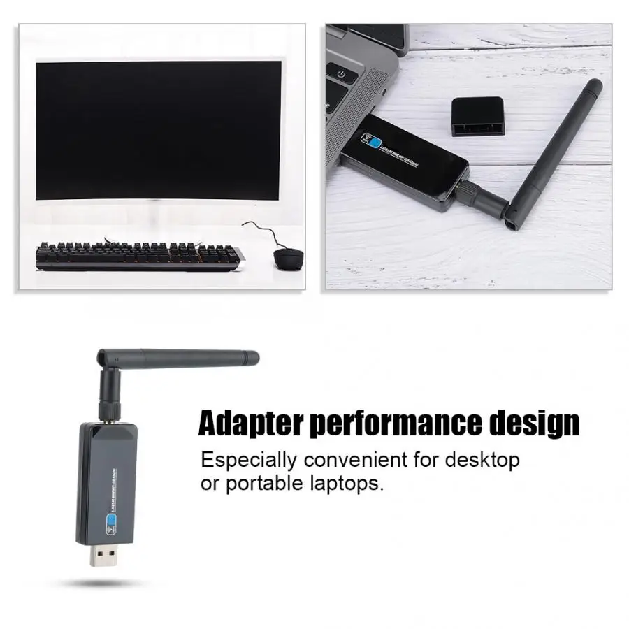 2,4 ГГц и 5,8 ГГц 600 Мбит/с Двухдиапазонная wifi Bluetooth 4,0 AC USB Беспроводная USB сетевая карта для рабочего стола
