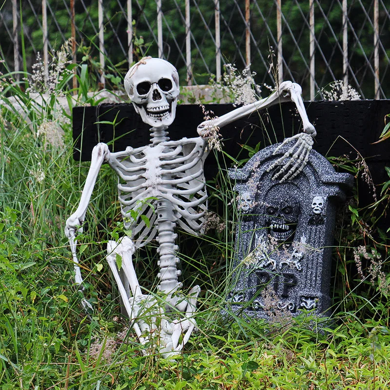 90 см Хэллоуин реквизит скелет полный размер скелет череп руки реалистичные человеческого тела постижимая анатомическая модель вечерние украшения фестиваля