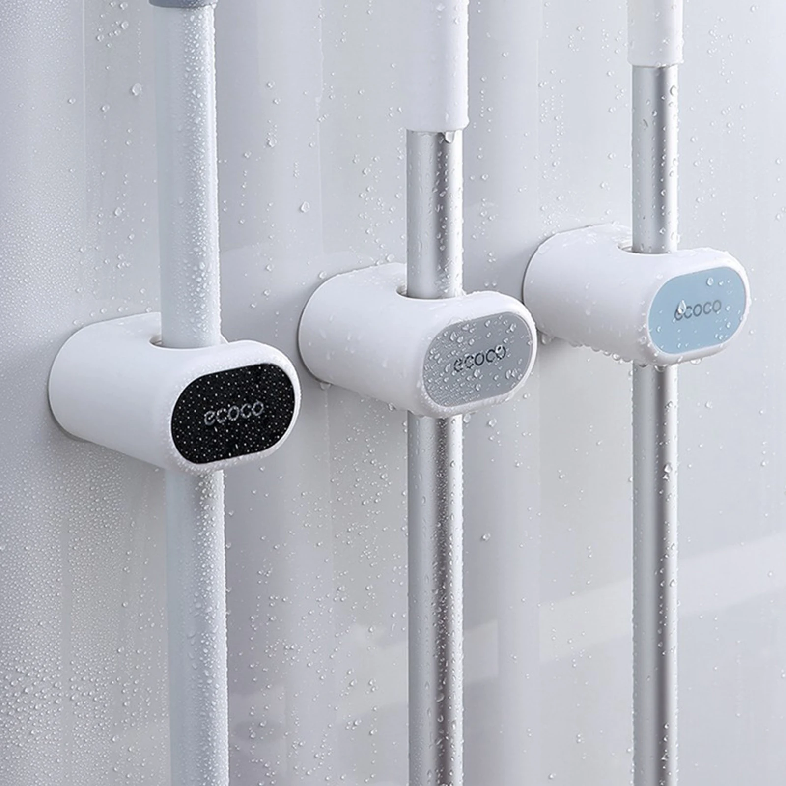 Mop Broom Holder Wall Mounted Storage Broom Hanger Mop Hook Rack for Kitchen Bathroom Organizer